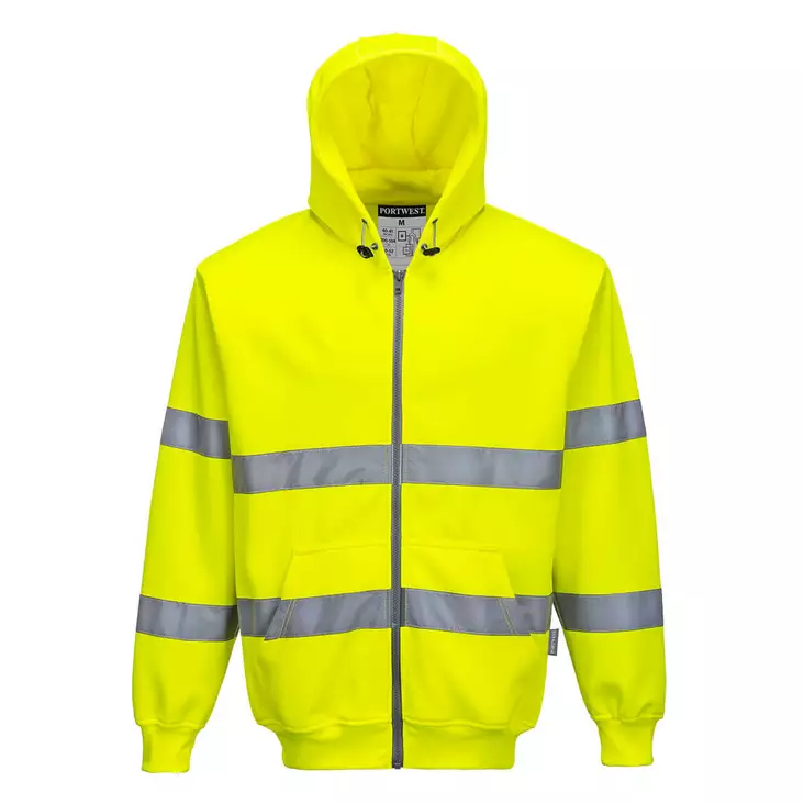 Portwest B305 HV Huppari Full Zip LK3, Keltainen - Huomiopaidat - B305-YER - 1