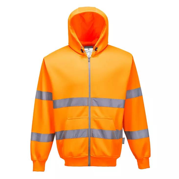Portwest B305 HV Huppari Full Zip LK3, Oranssi - Huomiopaidat - B305-ORR - 1