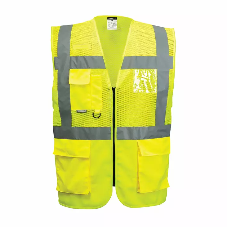 Portwest C496 Madrid Executive Mesh Vest, Keltainen - Huomioliivit - C496-YER - 1