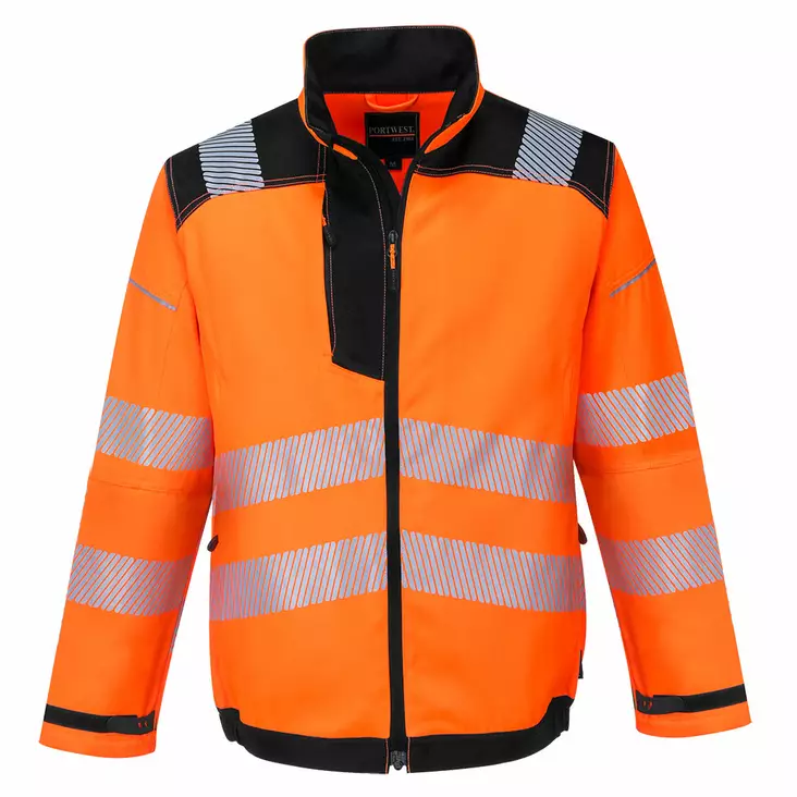 Portwest T500 PW3 Hi-vis työtakki, Oranssi/musta - Huomiotakit - T500-OBR - 1