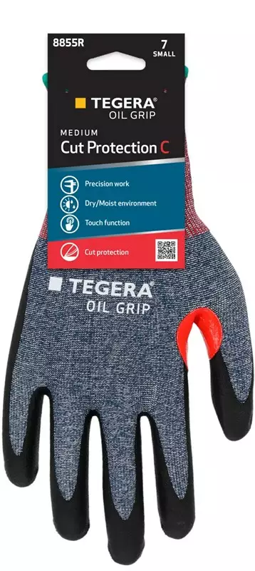 Tegera 8855R CRF OIL GRIP Synteettinen käsine - Kemikaalisuojakäsineet - TE-8855R - 1