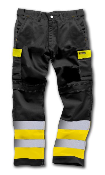 Economy HV Reisitaskuhousu, Keltainen - Huomiohousut - EC-WK026-Y - 1