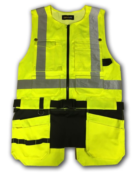 Standsafe HV051 Riipputaskuliivi LK2, Keltainen - Standsafe Huomiotyövaatteet - HV051-Y - 1