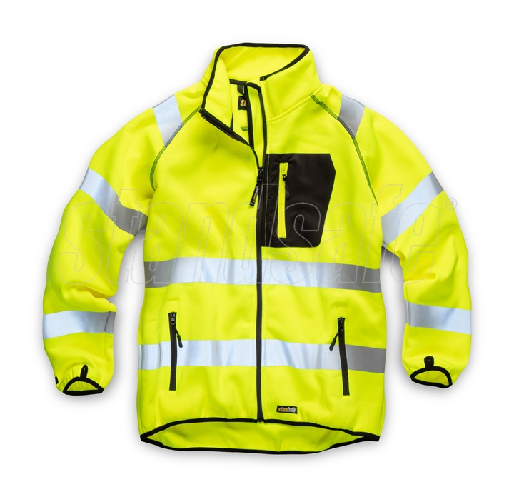 Standsafe HV056 Vetoketjullinen Collegetakki, Keltainen - Standsafe Huomiotyövaatteet - HV056-Y - 1