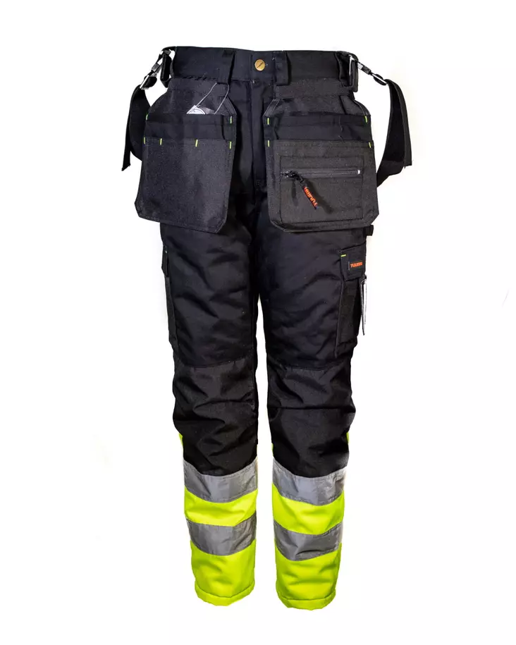 Tuuma Huomio talvihousut, Keltainen/Musta - Tuuma Huomiotyövaatteet - TU-HTH-Y - 1