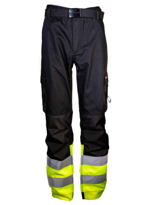 Tuuma Joustava Työhousut, Keltainen/Musta - Tuuma Huomiotyövaatteet - TU-HHS-Y - 1