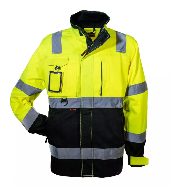 Tuuma Naisten Huomio Kesätakki, Keltainen/Musta - Tuuma Huomiotyövaatteet - TU-NHKT-Y - 1