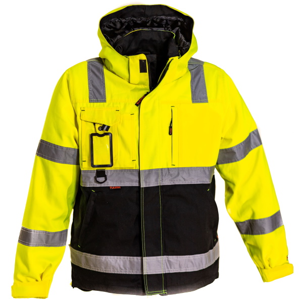 Tuuma Naisten Huomio Talvitakki, Keltainen/Musta - Tuuma Huomiotyövaatteet - TU-NHTT-Y - 1